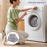 BVAGSS 6 Pack Small Dog Blanket 60x40 cm Paw Print Fleece Grey view 3