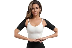 Dokelovy Women's Sauna Arm Slimming Sleeves, Sweat Compression Upper Arm Shaper Bands, Posture Support Workout Gear Daily Use