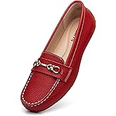 Freeberry Loafers for Women Comfort Leather Loafers Cute Slip On Business Casual Dress Shoes Lightweight Work Flats Driving Mocs Walking Shoes for Women