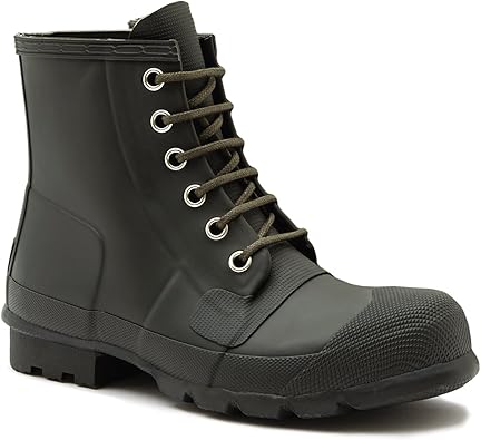 lace up rain boots mens