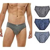 KNITLORD Men's Underwear Bamboo Viscose Soft Lightweight Mid/Low Rise Briefs 3 or 4 Pack