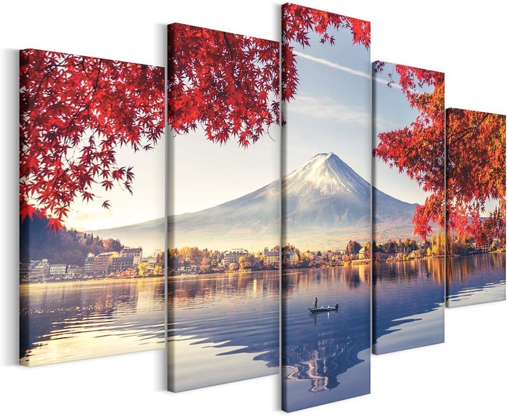 Revolio Leinwandbild Wandbilder Wohnzimmer Modern Kunstdruck