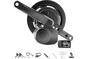 Varstrom Tong-Sheng TSDZ2B Mid Motor : 2024 New 48V 500W Mid Drive Kit - Optional Display, 42T Chainring, Torque Sensor, Mid Mount Electric Bike Conversion Kit for 68-73mm Bottom Bracket