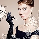 IRYNA 1Pair Long Black Satin Gloves Elbow Length Wedding Party Opera view 6