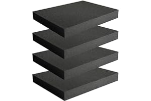 DNB SPORTS DNB Pick and Pluck Foam - 4 Pcs 16 x 12 x 2" Pre Cubed Pick-Apart Foam Inserts for Cases and Boxes