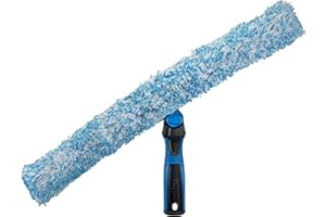 Unger Professional Connect and Clean 18" Swivel Window Scrubber Washer for Glass Surface Cleaning, Commercial and Residential