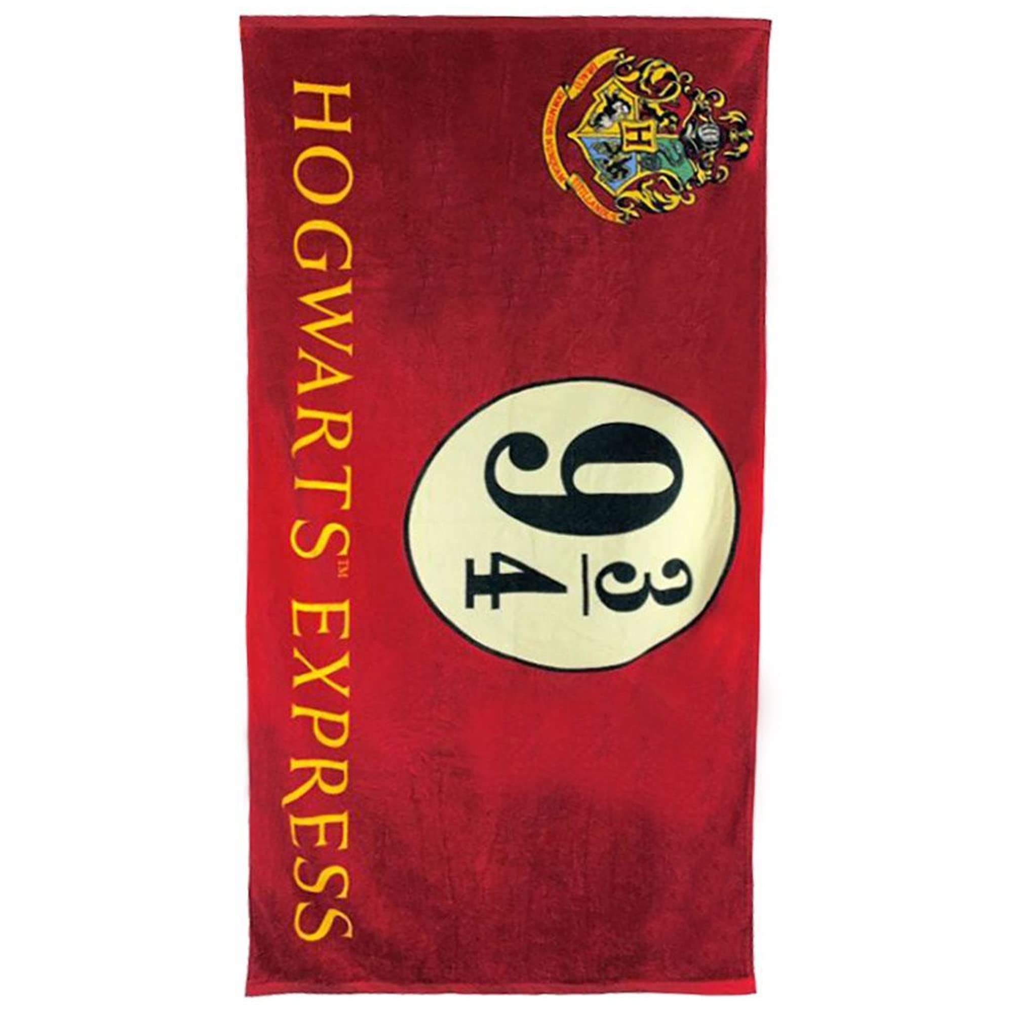 Groovy Harry Potter Platform 9 3/4 Bath/Beach Towel-Official, Cotton, Burgundy, 75 x 150cm