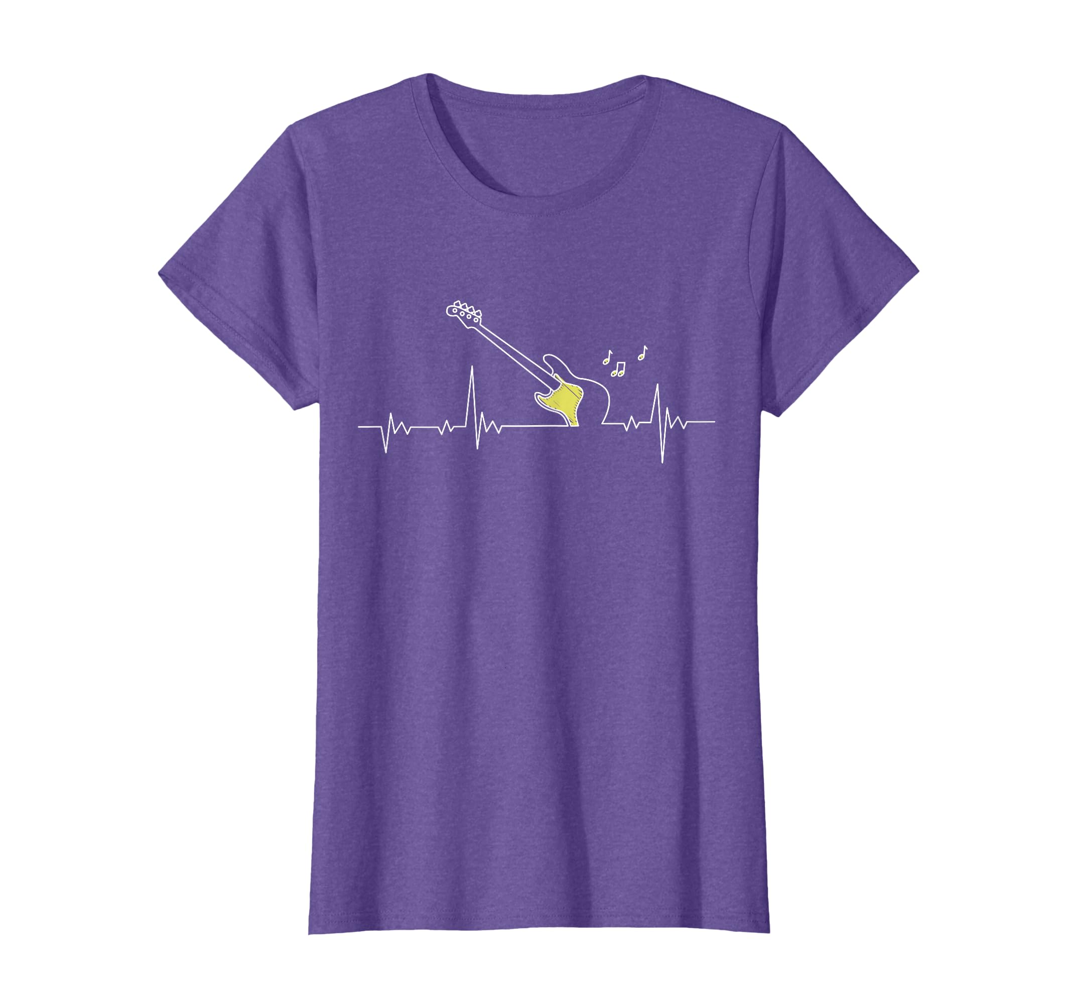 Bass Guitar Notes Heartbeat - Bass Guitar Player T-Shirt