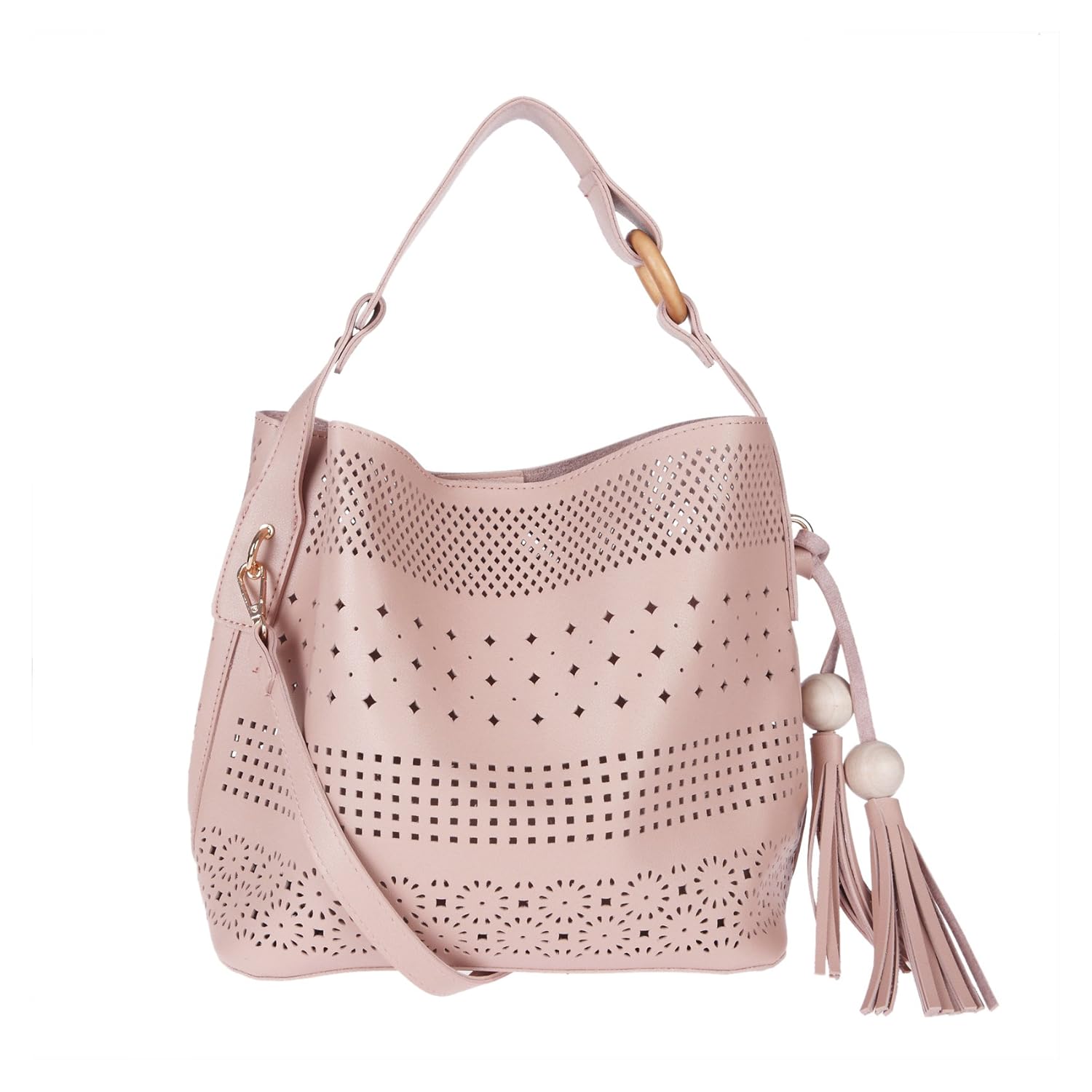 fur jaden women's pu pink sling bag