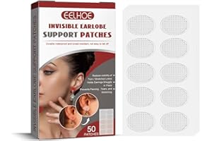 50patches Earring Lifter Invisible Sticker For Split Earlobe Ear Heavy Earring Protectors For Wire Earrings Heavy Earrings