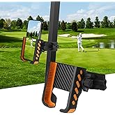 T TGBROS Golf Cart Phone Holder – Universal Mount for EZGO, Club Car, Yamaha, Compatible with iPhone, Galaxy, Google Pixel, Secure Lock, 360° Rotation, Big Phones & Thick Cases Friendly