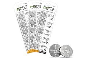 hilocell CR1632 Lithium 3V Coin Battery 15 Pack, 3 Volt CR 1632 Button Cell Batteries, Durable Long-Lasting High Capacity 1632 Battery with 10-Year Shelf Life - 15 Count