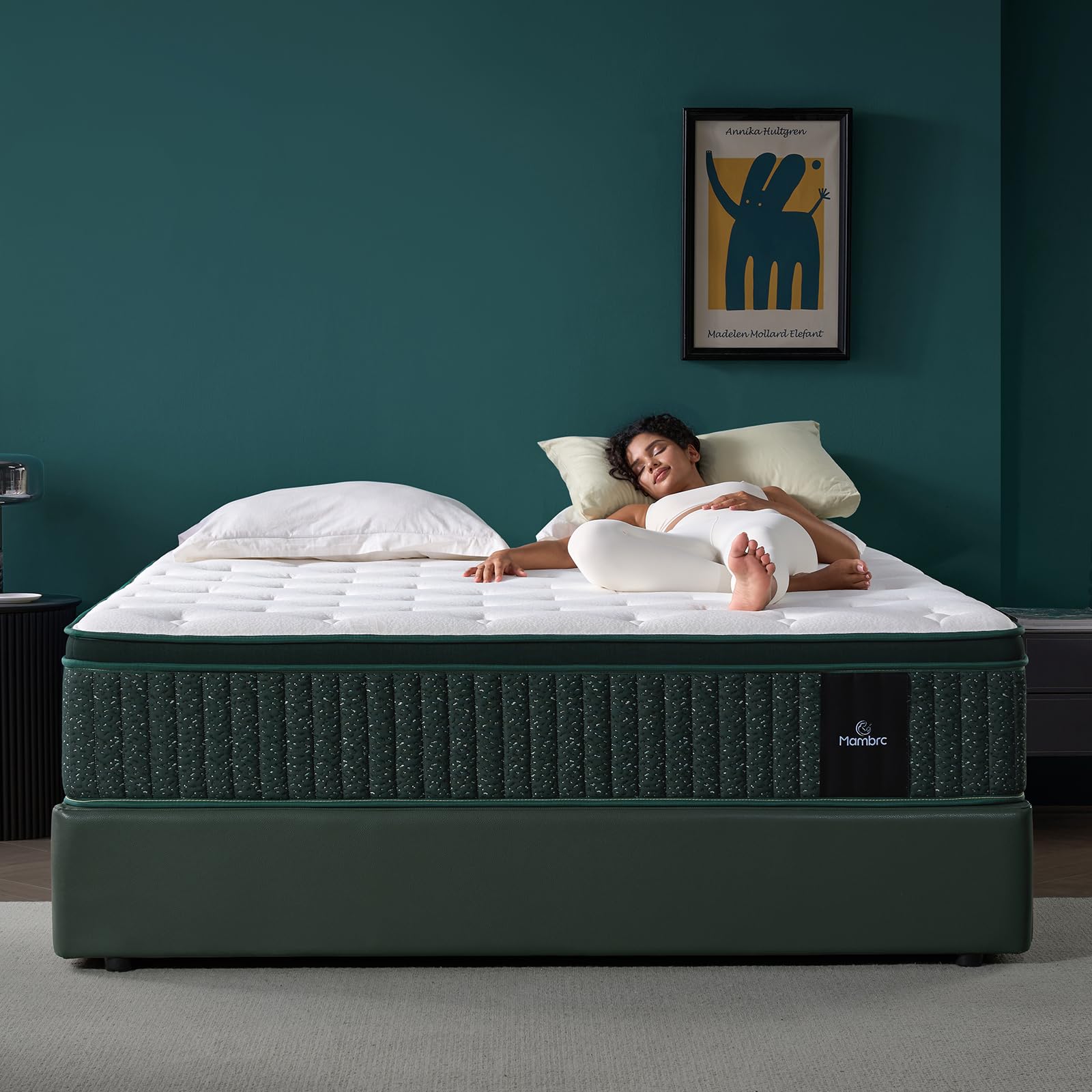 Photo 1 of 12 Inch King Size Hybrid Mattress in a Box – Medium Firm Memory Foam & Pocket Coils – Cooling Comfort, Motion Isolation & Pressure Relief