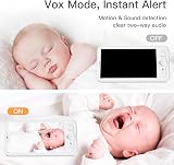 ARENTI 2.5K 5Ghz Wifi Baby Monitor with Two Cameras, 8H Battery view 6