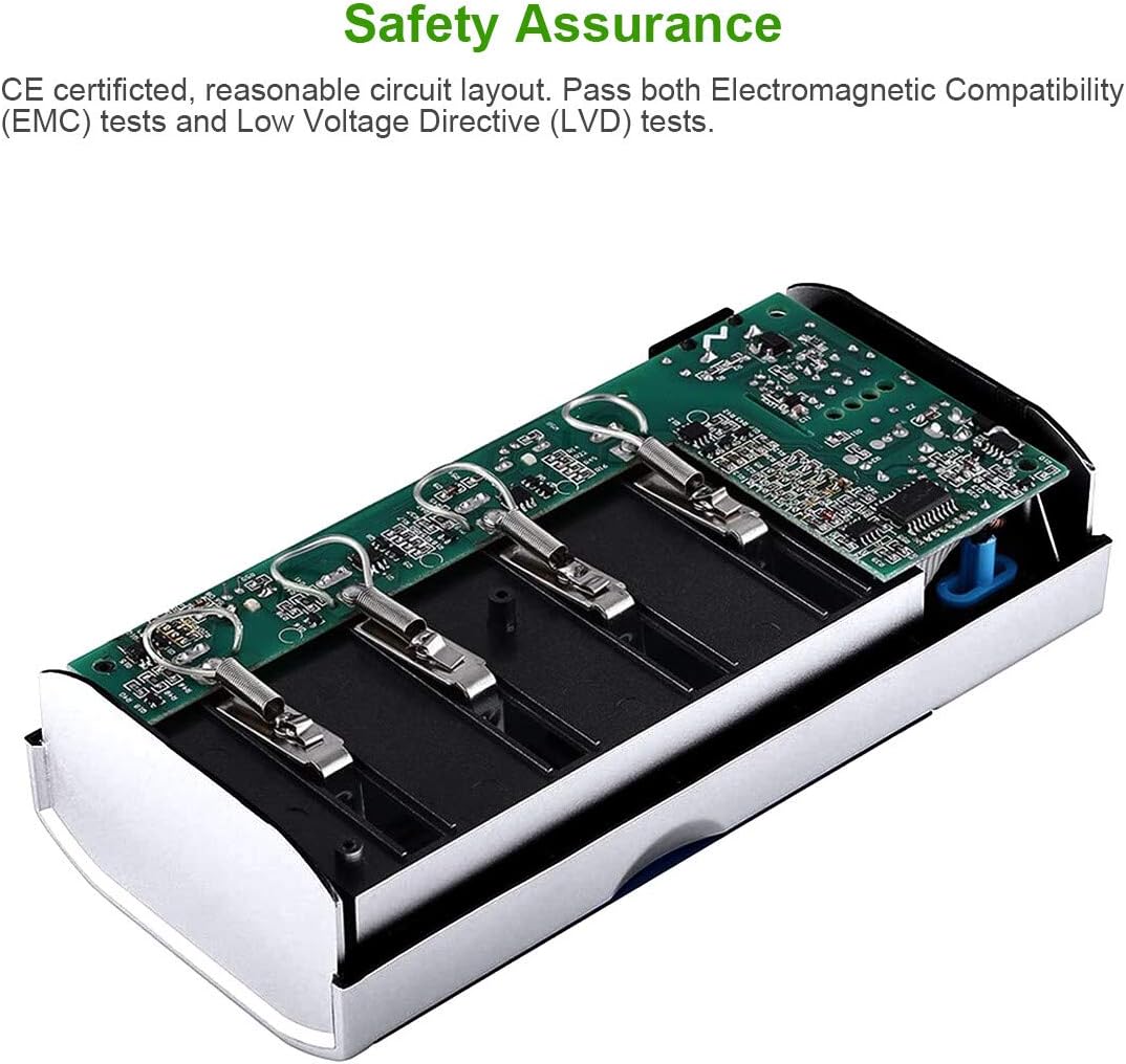 EBL D Cells 10000mAh Rechargeable Batteries (4 Counts) with C D 9V AA AAA Battery Charger: Electronics
