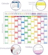 SULOLI 2026 Wall Planner A1 Yearly Calendar 85x58cm UK Staff Office view 2