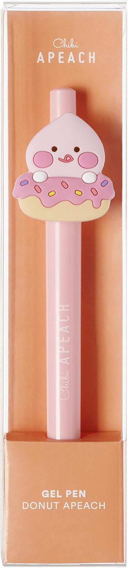Amazon オフィシャル カカオフレンズ 日本エディション ちびアピーチ ジェルペン Kakao Friens Japan Edition Chibi Apeach Gel Pen ドーナツアピーチ ジェルインクボールペン 文房具 オフィス用品