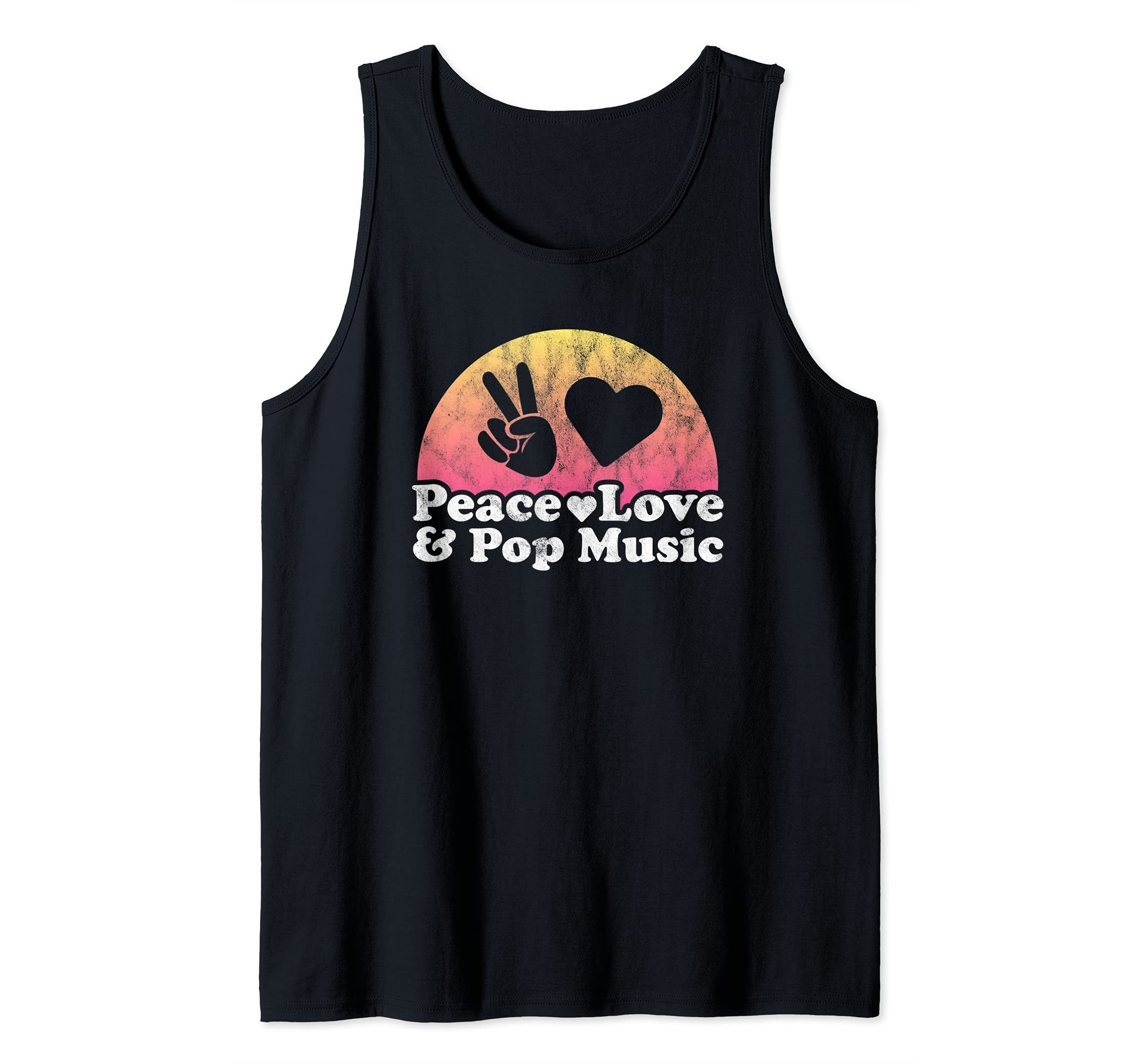 Peace Love and Pop Music Tank Top