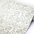 Yifely Leaf Shelving Paper Decorative Self-Adhesive Shelf Liner Dresser Drawer Locker Sticker 17.7 Inch by 9.8 Feet