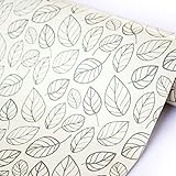 Yifely Leaf Shelving Paper Decorative Self-Adhesive Shelf Liner Dresser Drawer Locker Sticker 17.7 Inch by 9.8 Feet