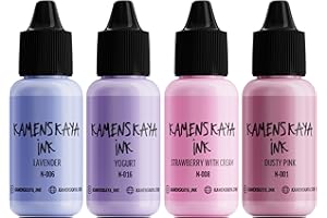 Kamenskaya Alcohol Ink Set - 34 Color Variations - Set #29-4 Alcohol Inks x 0.51 fl oz (15 ml)