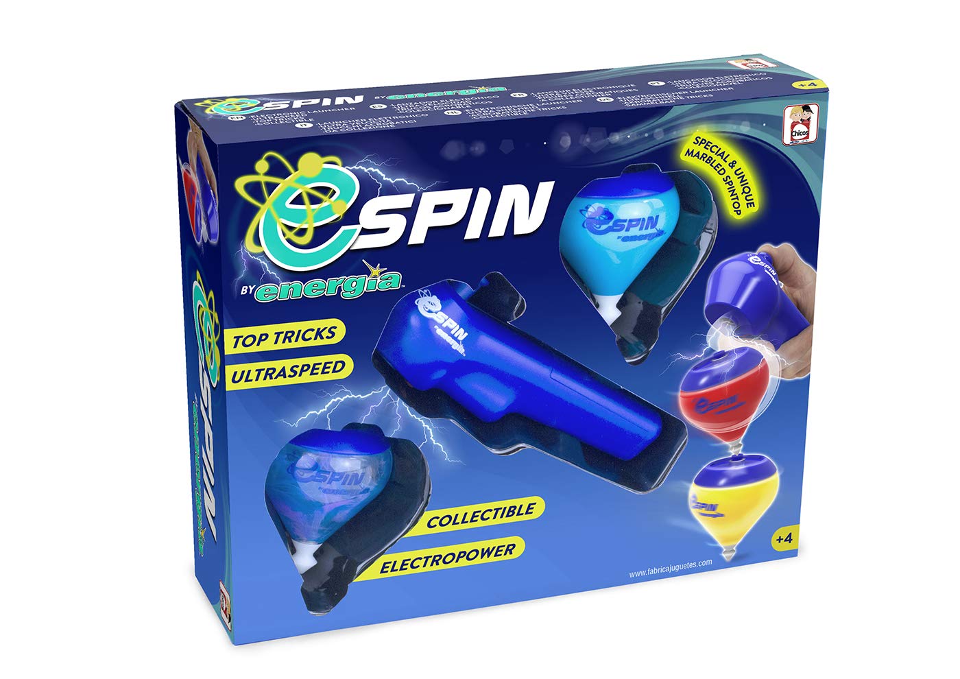 Energía Electric Spin Top Duo + Launcher for Ages 4 Years and Above Ref.89085
