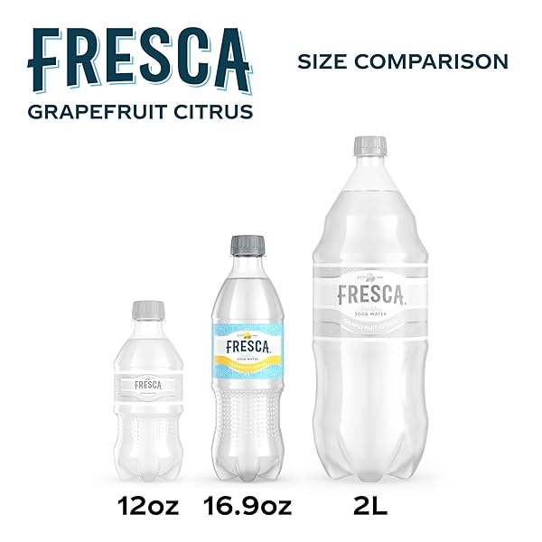 FRESCA GRAPEFRUIT CITRUS SPARKLING SODA WATER BOTTLES, 16.9 FL OZ, 6PK