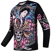 Men's Mountain Bike Jersey Long Sleeve MTB Off-Road Motocross Jersey Quick Dry Downhill&Motocross Shirts