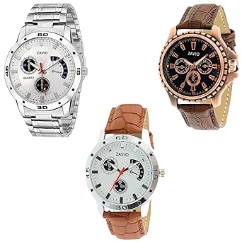 Stylish Analog Watches Combo Pack for Boys and Mens