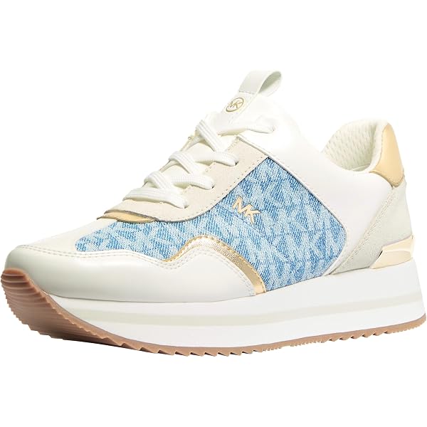 Amazon.com | Michael Kors Olympia Trainer Natural Multi 6 M