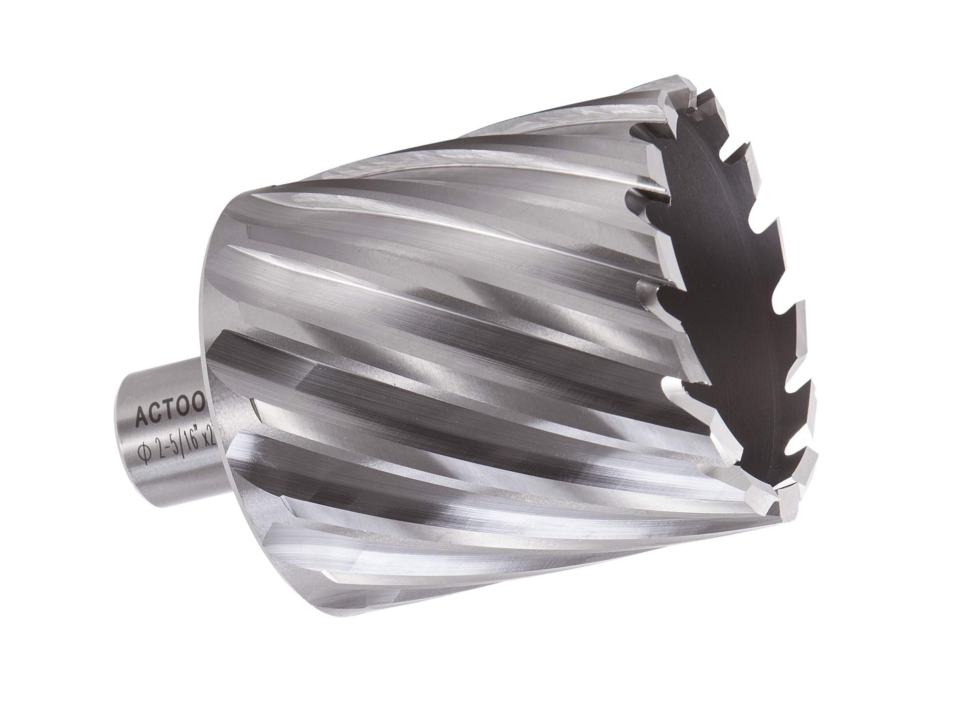 Photo 1 of ACTOOL 2-5/16" Diameter × 2" Depth of Cut HSS ANNULAR Cutter with 3/4'' Weldon Shank