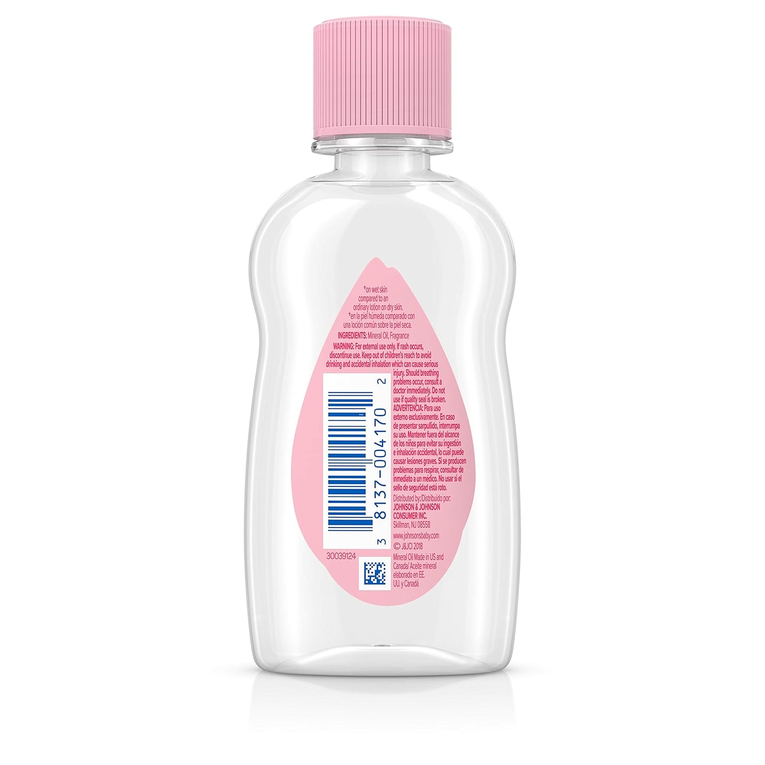 Johnson's Baby Oil, Pure Mineral Oil to Prevent Moisture Loss, Original 3 fl. oz: Beauty