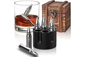 OAKSEA Gifts for Men Dad, Valentines Day, Gifts for Him, Unique Anniversary Birthday Gift Idea for Husband Boyfriend, Whiskey Stones, Grandpa Brother Women Man Cave Presents Cool Gadgets Stuff Bourbon