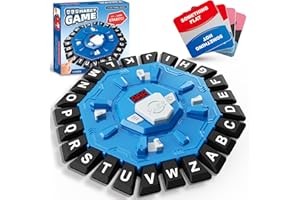 Resflycheng Word Game Family Board Game with Digital Display Timer and 2 Categories Modes Fun Fast-Paced 24-Letter Game for L