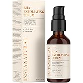 InstaNatural BHA Exfoliating Face Serum, Minimizes Lines, Wrinkles, and Blemishes, with Vitamin C and Salicylic Acid, 1 Fl Oz