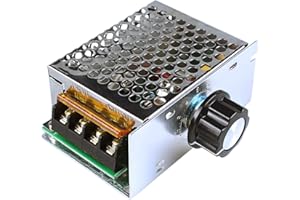 DIANQI 4000W Motor Speed Controller Motor Control Board AC 10-110V Adjustable Voltage Regulator SCR High Power Dimmer Controller Temperature Governor Dimming Monitor