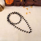 SATVIK 100% Pure 8 MM Certified Karungali Ebony Mala with Brass Cap | Wooden Beads | Traditional Prayer Necklace | Govt. Tested Ebony Wood | OSOC&trade; Certified