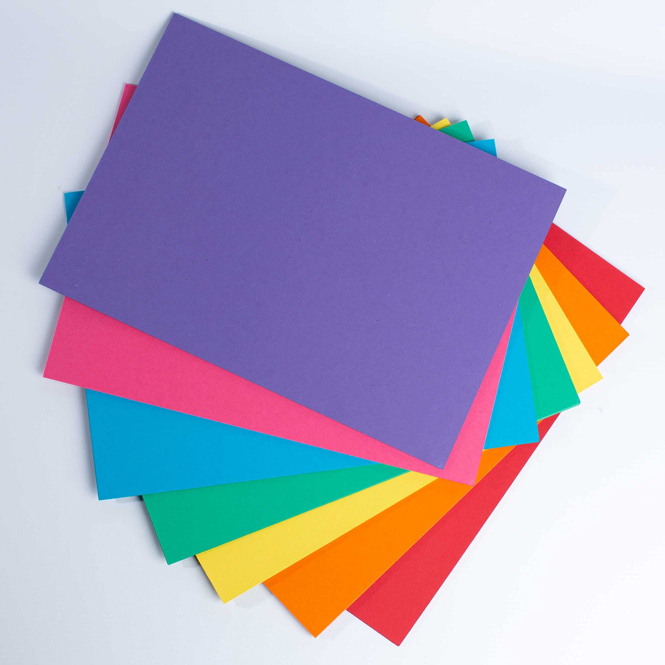 House of Card & Paper A3 210 GSM Card - Rainbow Coloured Card (Pack of 50 Sheets)