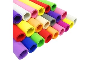EVA Foam Sheets 48Pcs 1mm Thick 12 x 8 Inch 12 Assorted Colors Craft Foam Sheets Safe Non Toxic Paper for DIY Arts Crafts Sch