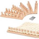82'' Chunky Yarn Blanket Loom: Adjustable Size Hand Knitting Kit, Easy to Operate for Cozy Handmade Blankets, Ideal for DIY Beginners