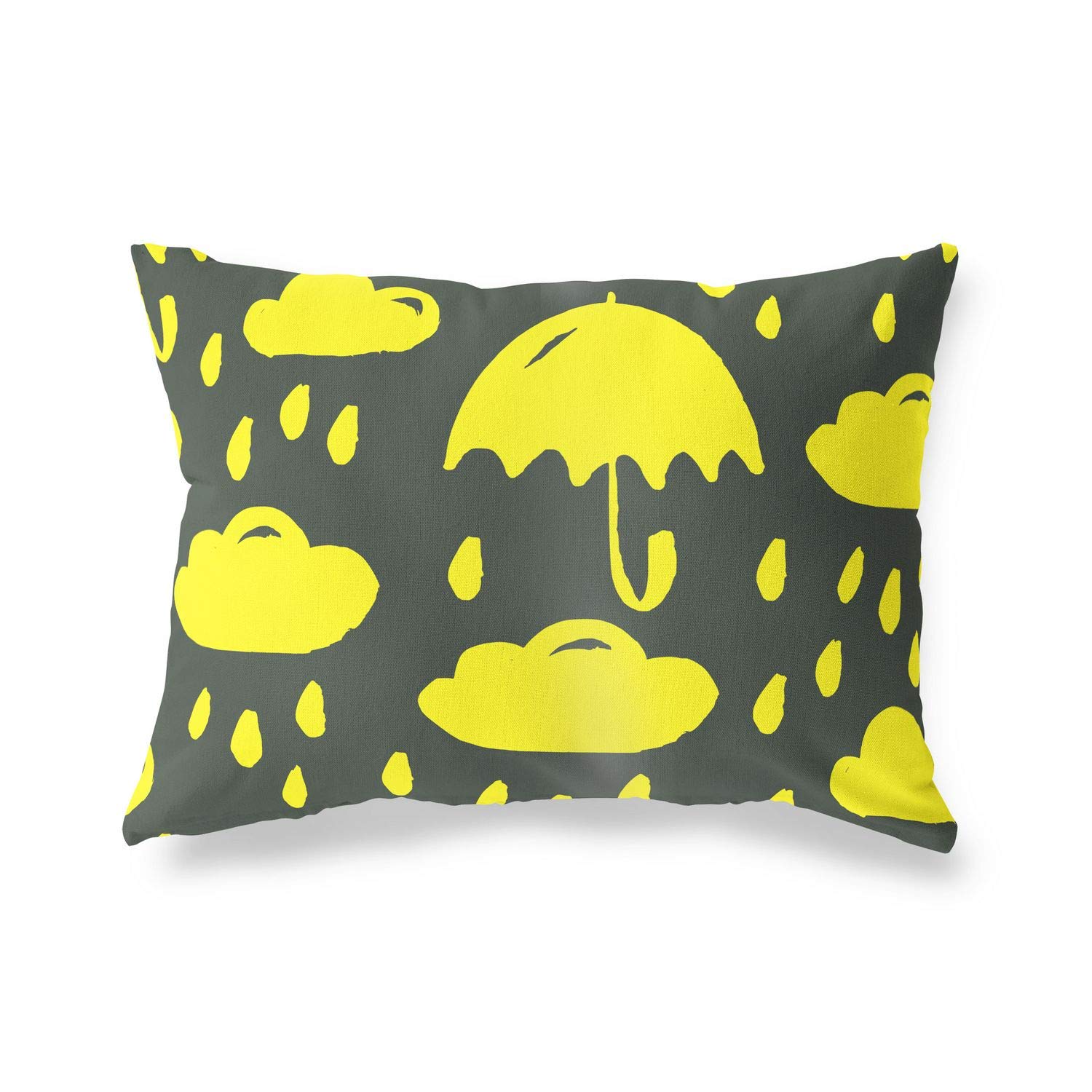 BonaMaison Decorative Cushion Cover, Neon Yellow-Fume Throw Pillow Covers, Home Decorative Pillowcases for Livingroom, Sofa, Bedroom, Size: 45X60 Cm - Designed and Manufactured in Turkey