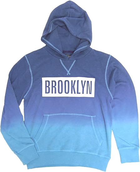 Amazon メンズ パーカー プルオーバーパーカー メンズ グラデーションカラー プリントパーカー Mサイズ ブルー トレーナー パーカー 通販