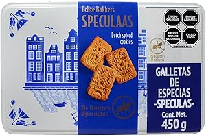 De Ruiter Speculaas Cookie Tin 450g (Pack of 1)