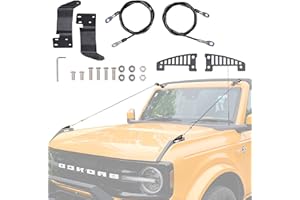 JHD-TOGO Adjustable Limb Risers Kit, Fit for Ford Bronco 2021 2022 2023 2024 2025 Through The Jungle Protector Obstacle Eliminate Rope Stainless Steel, 2PCS