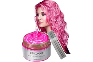 EFLY Temporary Hair Color Wax 4.23 oz-Instant Hairstyle Cream Hair Pomades Hairstyle Wax for Party Cosplay Easy Cleaning (1, Pink)