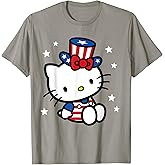 Hello Kitty American 4th of July Tee Shirt T-Shirt for Women Girls Kids Men