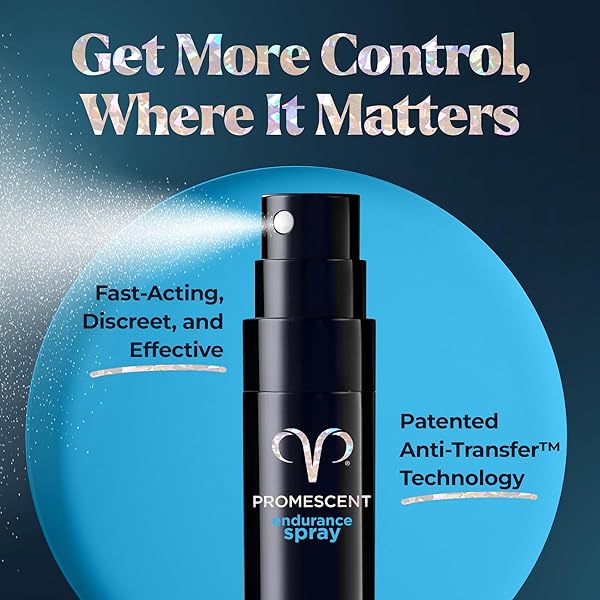 PROMESCENT DESENSITIZING DELAY SPRAY FOR MEN CLINICALLY PROVEN TO HELP YOU LAST LONGER IN BED – BETTER MAXIMIZED SENSATION + PROLONG CLIMAX FOR HIM, 2.6 ML