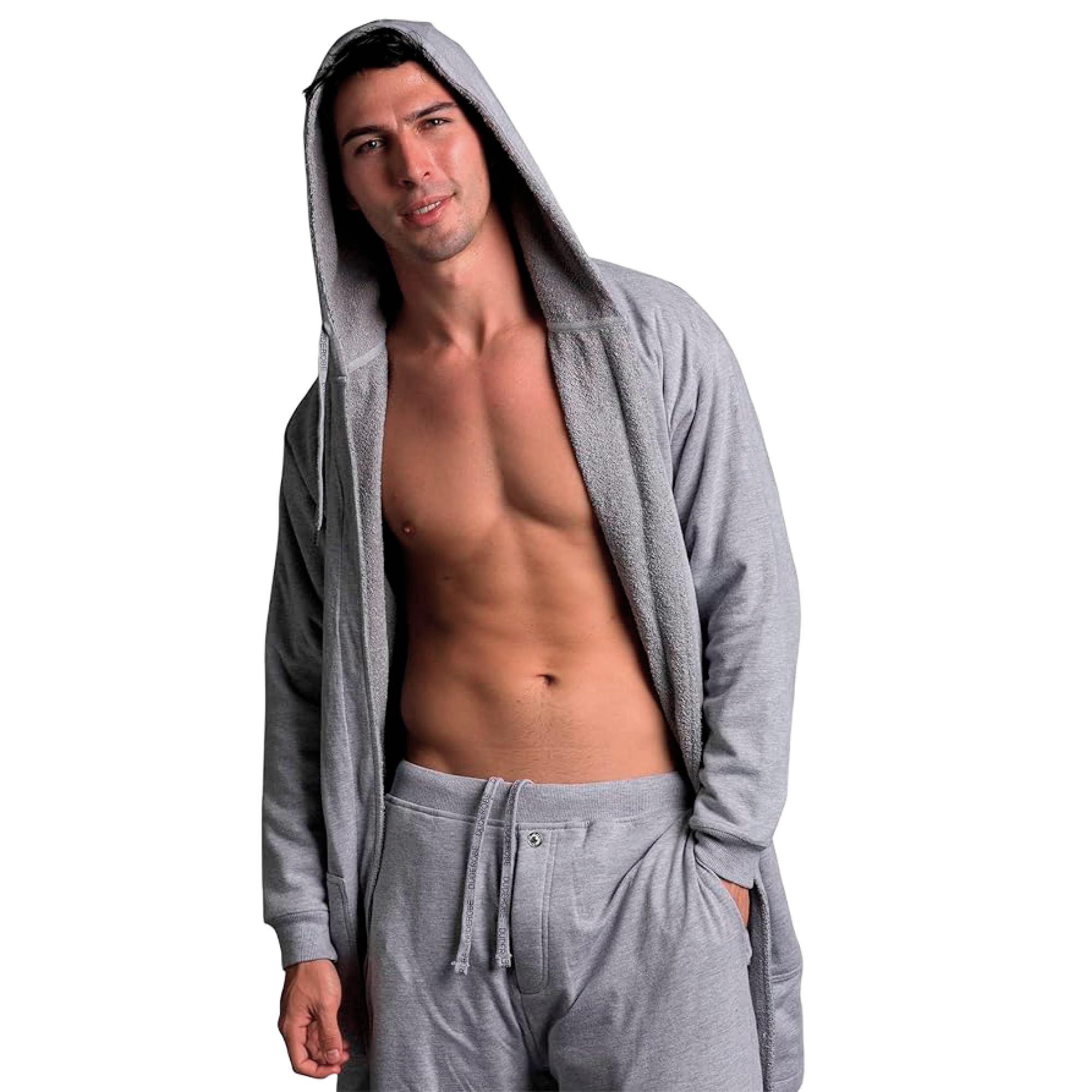 DudeRobe Men's Robe – Hooded TERRY Bath Robe for Men with Pockets | Soft, Comfy Men’s Bathrobe from Shark Tank