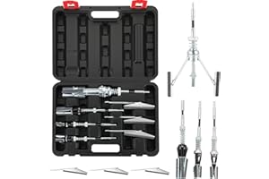 Acymner 7PCS Engine Cylinder Hone Tool Set with Box | Cylinder Honing Tool with 1-1/8", 2" and 3" Replacement Honing Stones,Adjustable from 3/4" to 7" Diameter for Professional Engine Piston Servicing