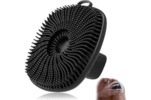 VWMYQ Silicone Body Scrubber, Silicone Loofah New Upgrade Richer Foam and Effective Cleaning, Ergonomic No-Slip Handle, Long-Lasting & Easy to Clean